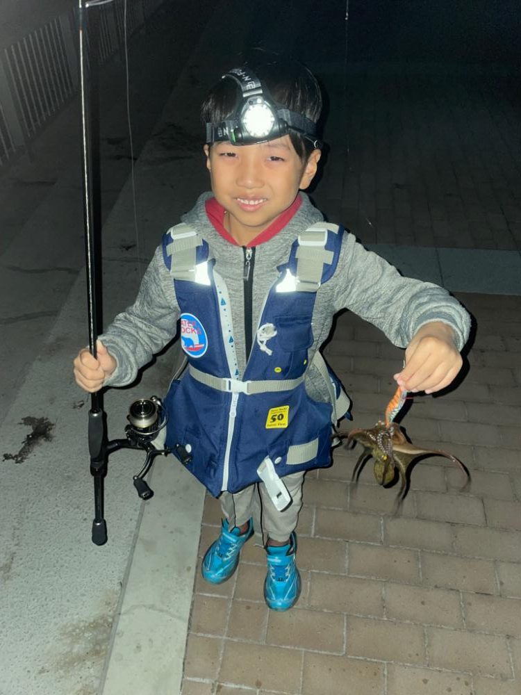 エギングでタコ