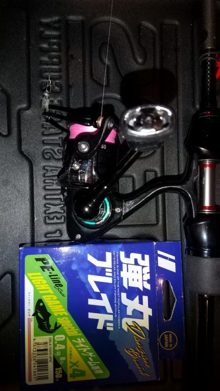 前回ラインを切られたのでPE0.4巻いて来ました。