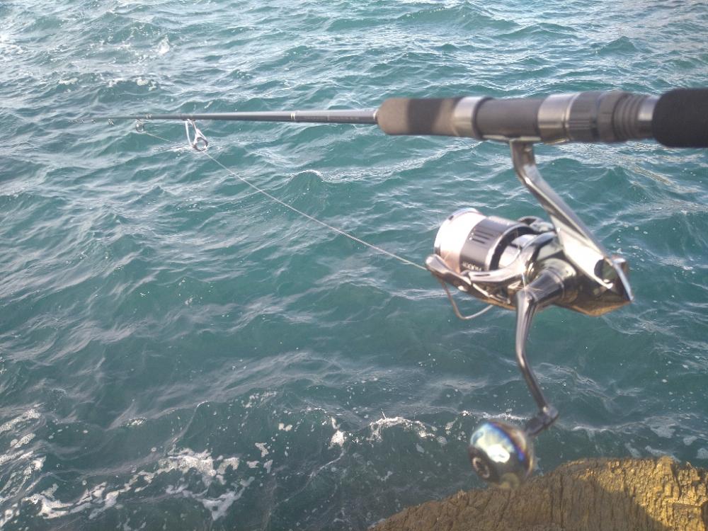 荒れ磯エギング