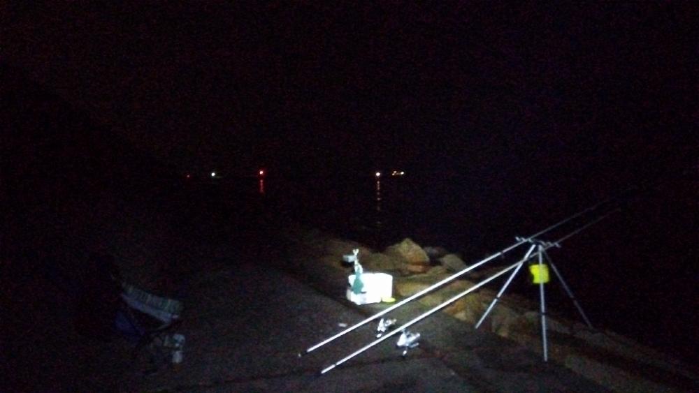 苅屋海岸の投げ釣り