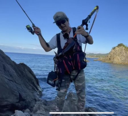 エギング大会でアオリイカ