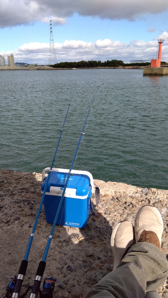 高砂港のチョイ投げ