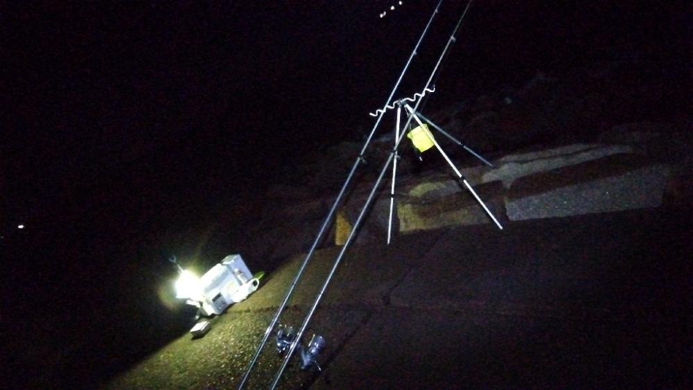 苅屋海岸の投げ釣り