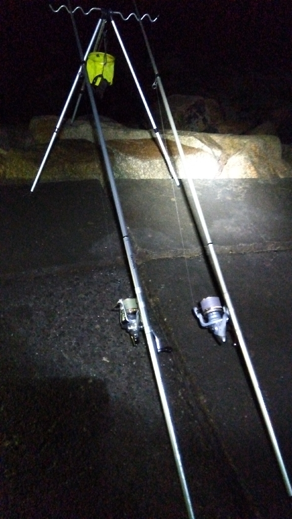 苅屋海岸の投げ釣り