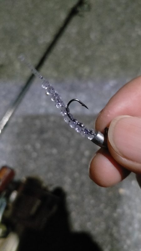 仕事終わりに初釣り場にて。