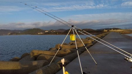 苅屋海岸の投げ釣り