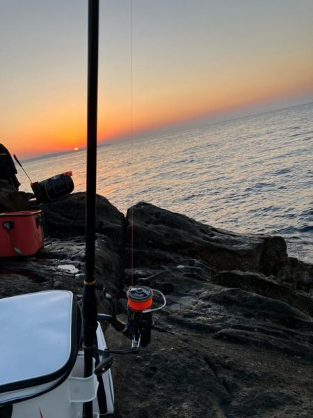 磯でフカセ釣り