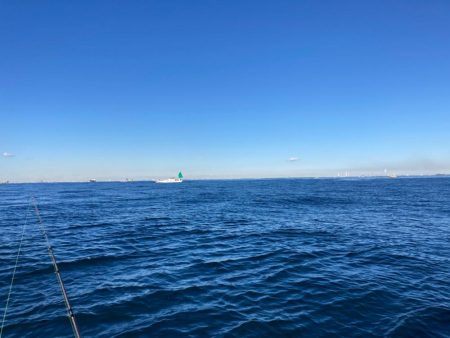 寒い中のカワハギ