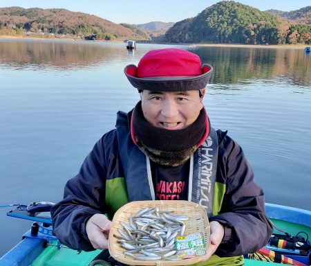 愛知県入鹿池ボート ワカサギ釣り！