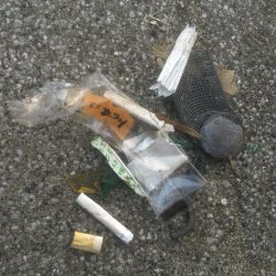 清掃活動：極寒のなか