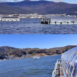 諏訪湖【暖房ド－ム船】ワカサギ釣り！