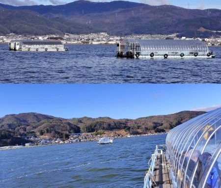 諏訪湖【暖房ド－ム船】ワカサギ釣り！