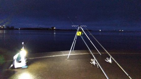苅屋海岸の投げ釣り