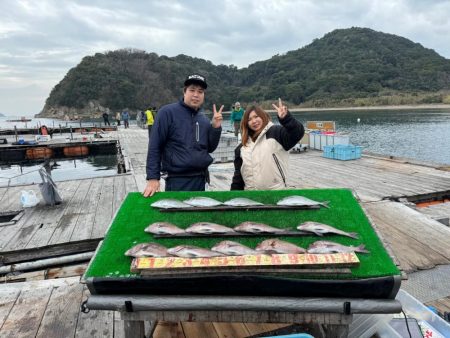 釣堀紀州で真鯛、シマアジ爆釣