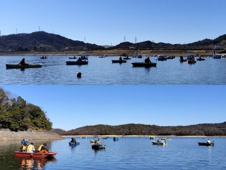 愛知県入鹿池ボート ワカサギ釣り！