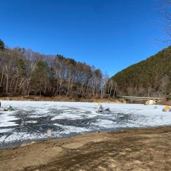 ワカサギ釣り　信濃雪鱒釣り