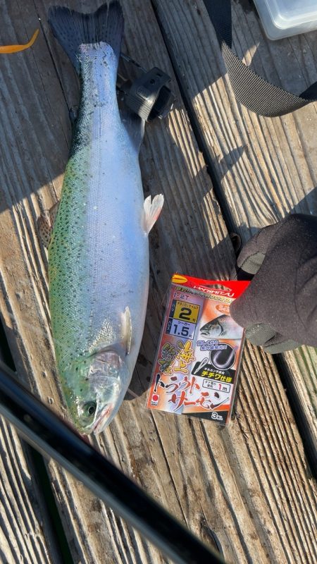 大寒波に海上釣堀!