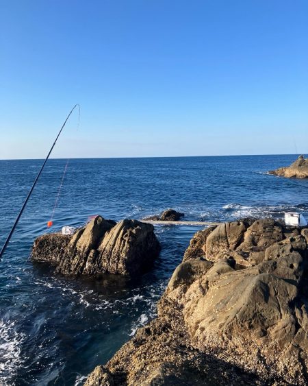 日置で磯釣り