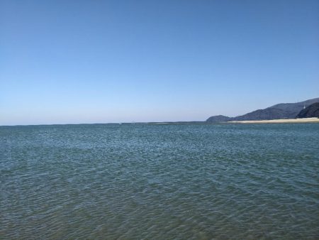 由良川河口にて