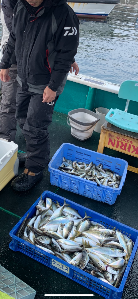大阪湾沖合でアジ釣り！
