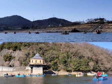 愛知県入鹿池ボート ワカサギ釣り！