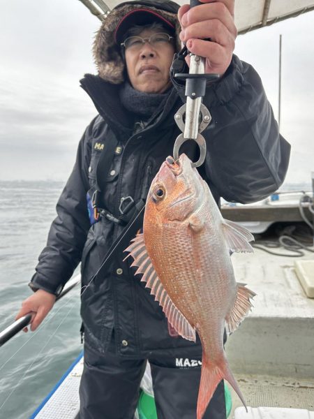 ３月２４日（日）の釣果マダイ３５cm船中２匹ほかガシラなど