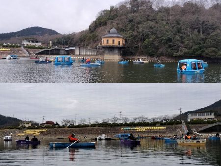 愛知県入鹿池ボート ワカサギ釣り!
