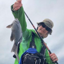 ウキ釣りでコッパグレ