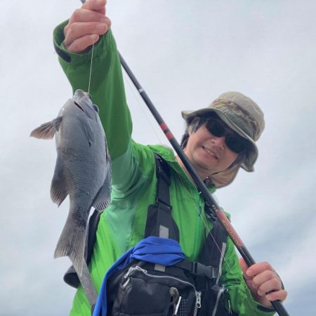 ウキ釣りでコッパグレ