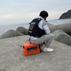 和歌山　御坊の堤防でウツボ釣り