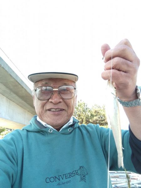 釣友が東二見に集まりました