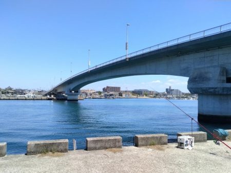 釣友が東二見に集まりました