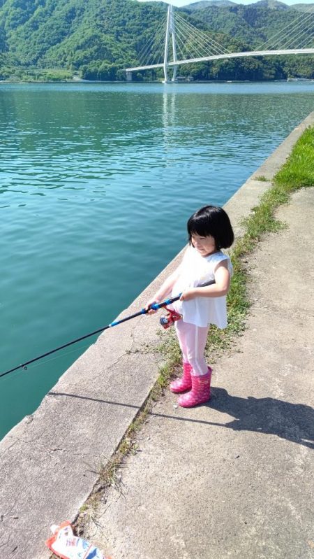 初めて釣ったカマス。