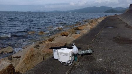 苅谷海岸のキス釣り