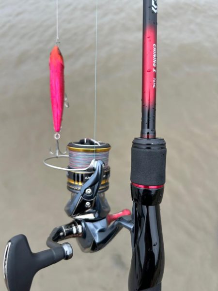 雨の中のチニング！