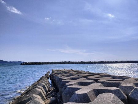 片男波にてちょい投げ