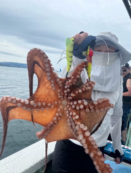 今年初の船タコ