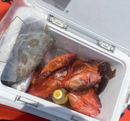 カヤックでアカハタ祭り