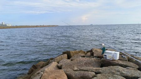 大塩海岸のキス釣り