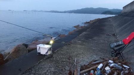 苅屋海岸のキス釣り