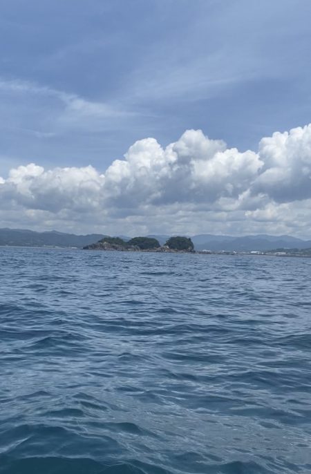 カヤックでアカハタ祭り