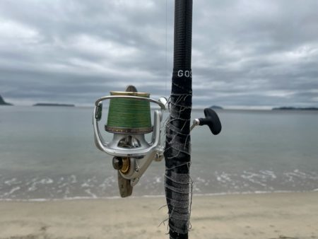 雨上がりのサーフでキス釣りしてきました
