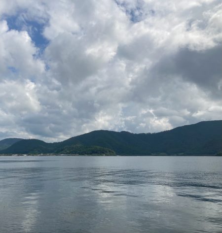 奥琵琶湖で