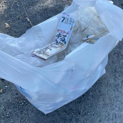 清掃活動：ヒラメ中2匹