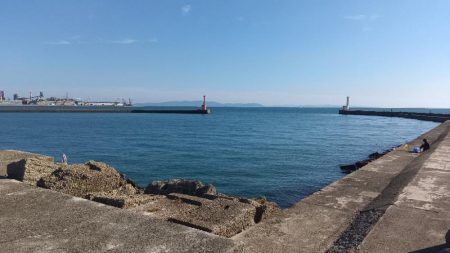 高砂港のキス釣り