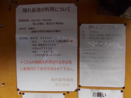 隠れ谷池(管理釣り場 橋本市) ヘラブナ釣り 6枚