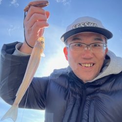 堤防からのキス釣りです