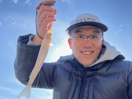 堤防からのキス釣りです