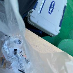 清掃活動：初釣りは船タチウオ