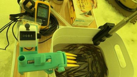 サクラマス釣行前のワカサギ 腕試し